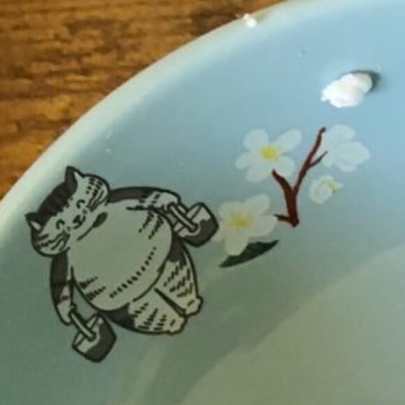 Beans Royale Cat Water Ceramic Elevated Bowl - Picture 4 of 5